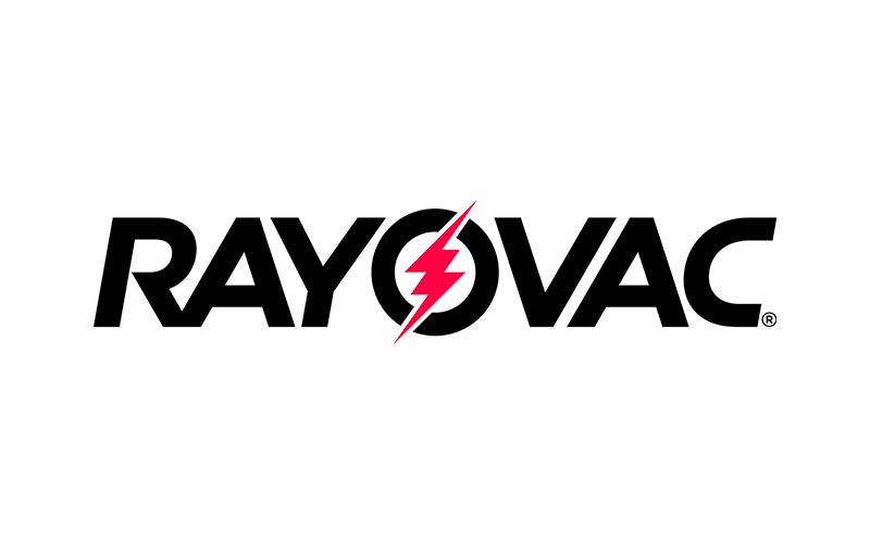 Rayovac batteries logo which navigates into product category