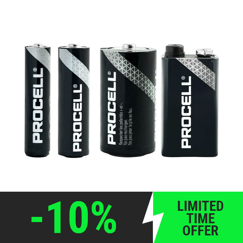 procell batteries discount at ten percent battery division