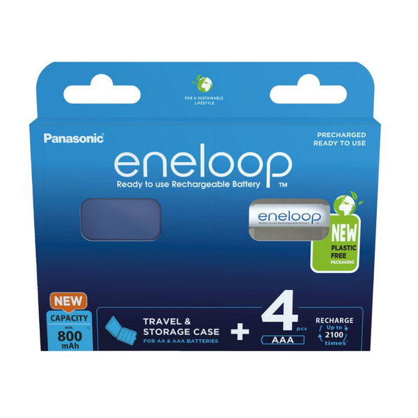 Panasonic Eneloop AAA 800mAh Rechargeable - 4 Pack BatteryDivision