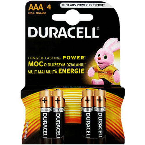 DURACELL AAA LR03 rechargeables - Pack de 4 Piles 900 mAh