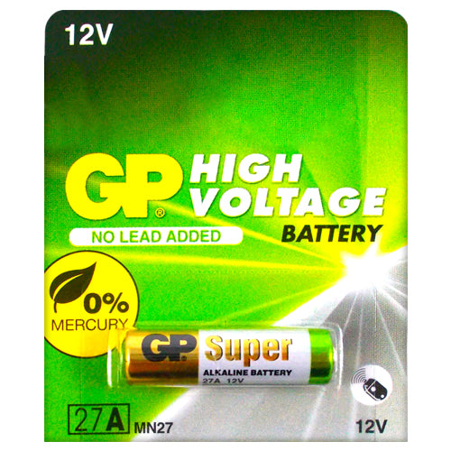 GP Alkaline Super 27A 12V B1 Security Batteries - 5 Pack