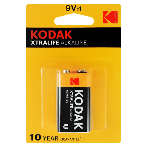 Kodak XtraLife Alkaline 9V B1 Primary Battery 🔋 BatteryDivision