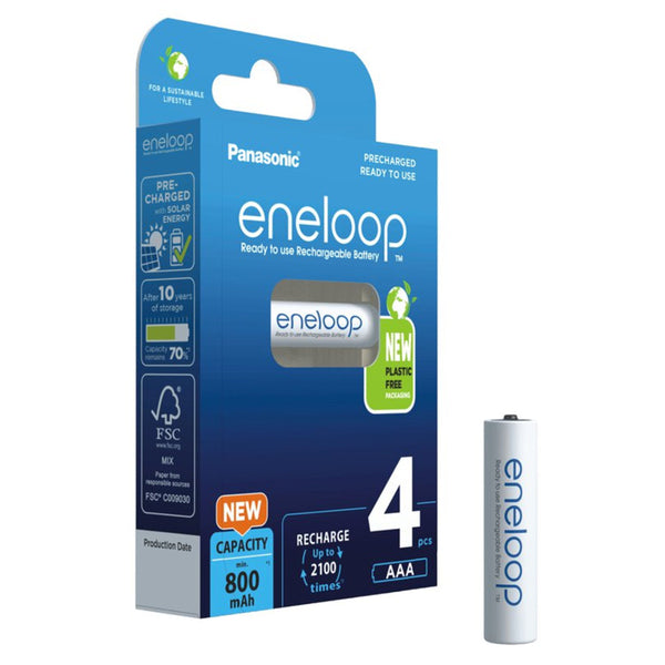 Panasonic Eneloop AAA 800mAh rechargeable - 4 pcs + BOX