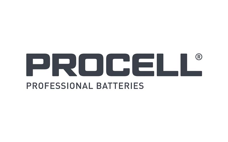 Procell brand logo which navigates into batteries category