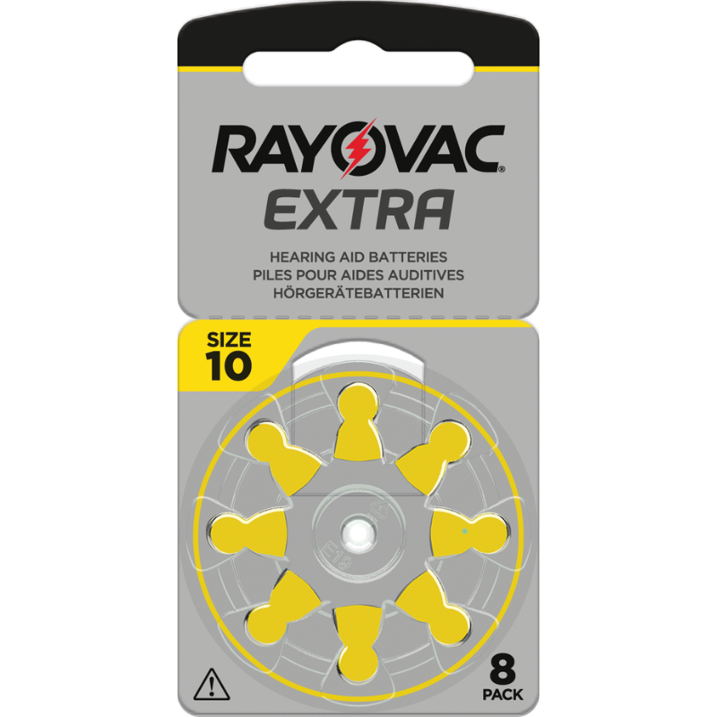 Rayovac EXTRA 10 Size Hearing Aid Batteries - 8 Pack