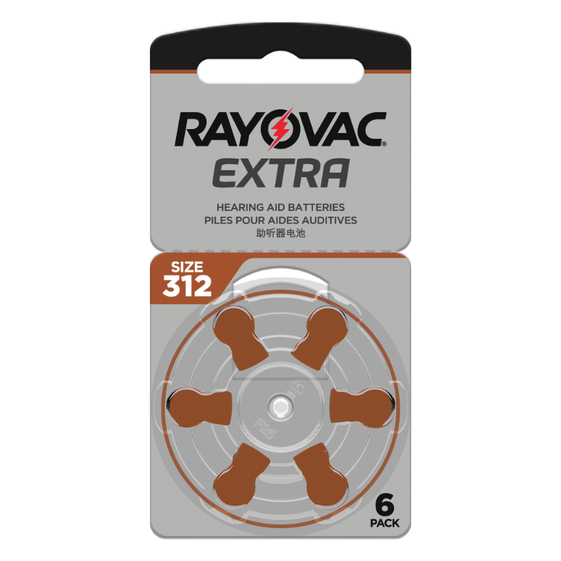 rayovac extra hearing aid batteries size 312