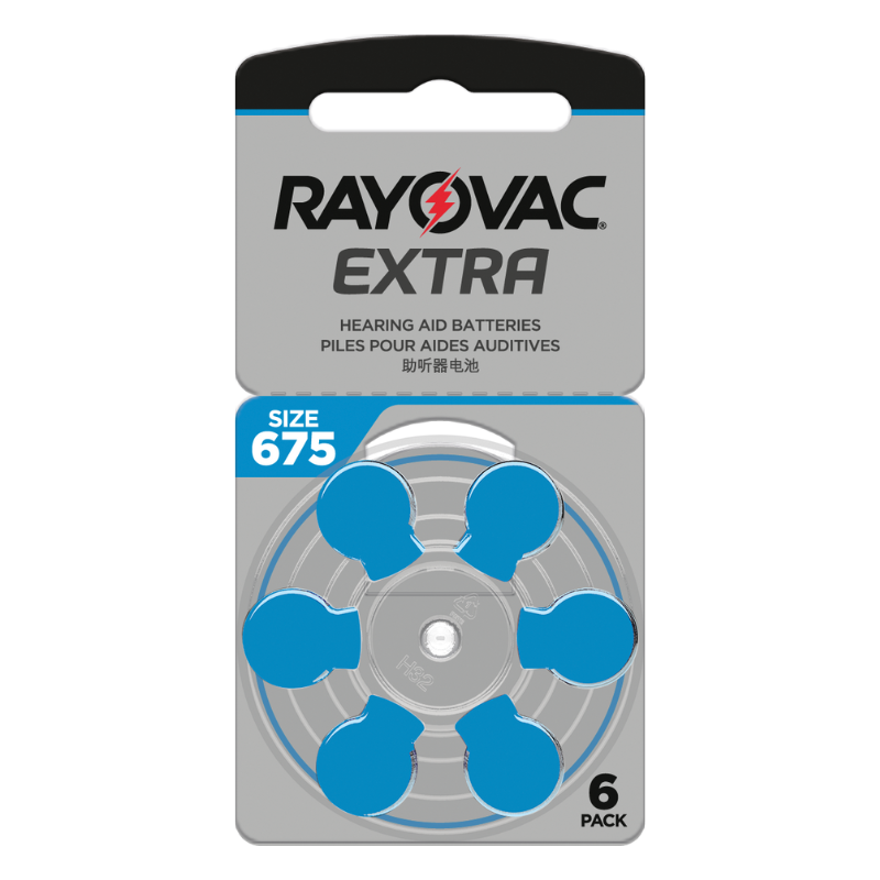 Rayovac EXTRA 675 Size Hearing Aid Batteries