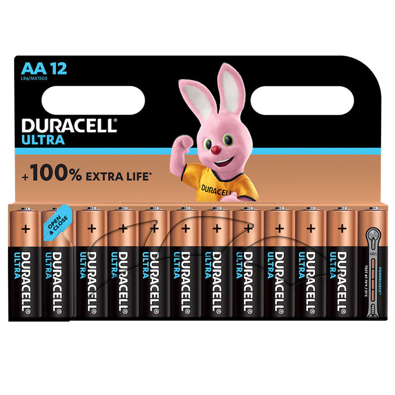 Duracell Ultra Power AA LR6 Primary Batteries - 12 Pack BatteryDivision