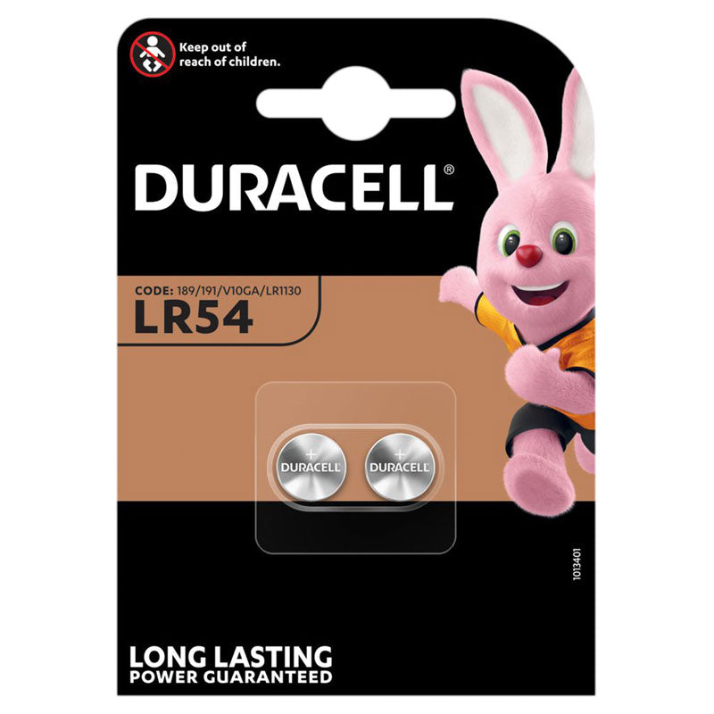 Duracell Alkaline LR54 1.5V - 2 Pack 🔋 BatteryDivision