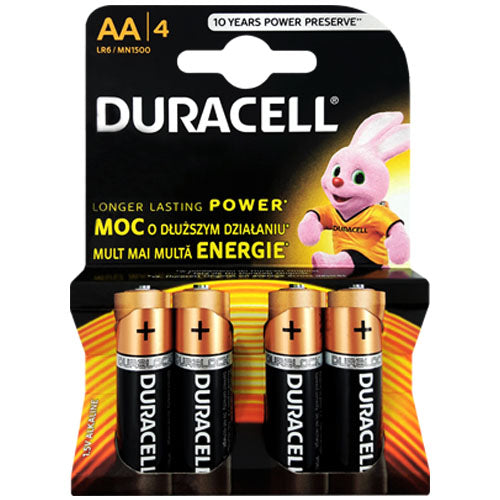 Duracell Duralock AA LR6 Primary Batteries - 4 Pack