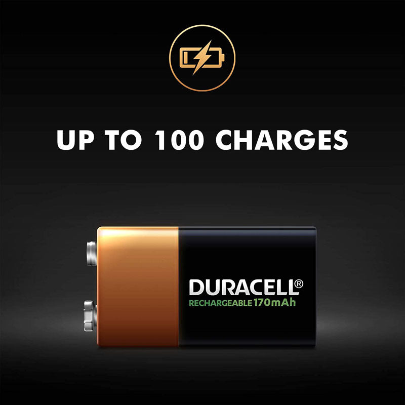 Duracell Rechargeable 9V 170 mAh HR9V B1 Rechargeable Battery