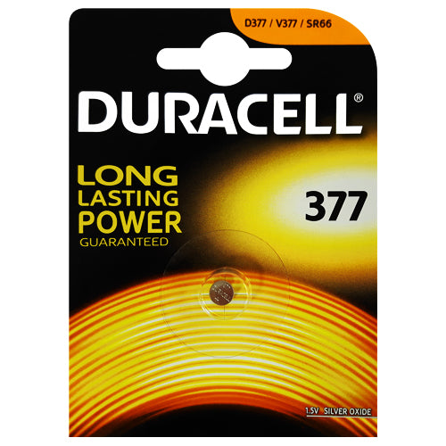 Duracell Silver Oxide 377 1.5V B1 Watch Battery