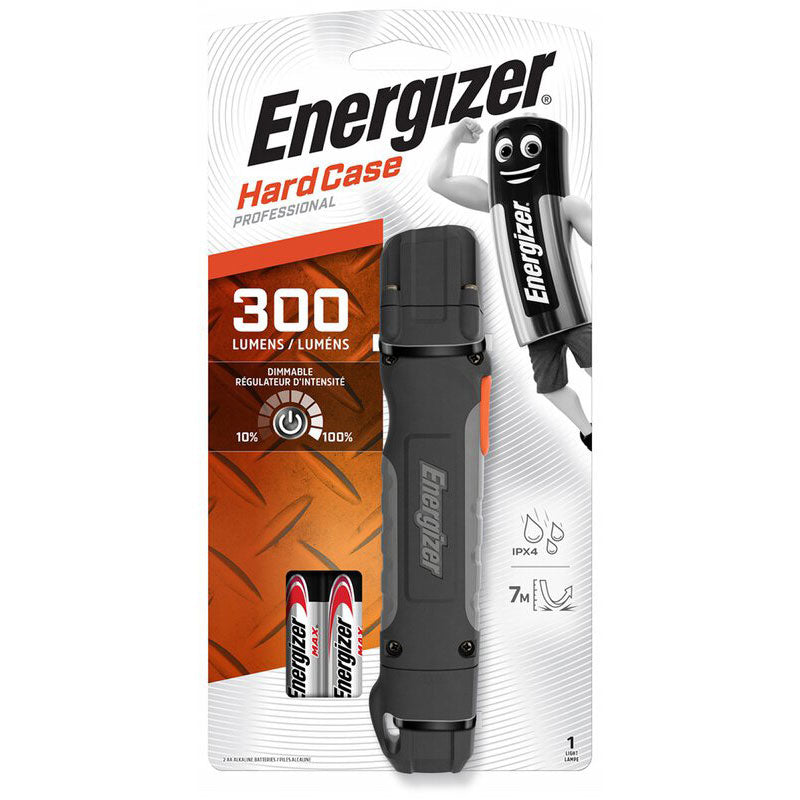 Energizer 2AA Handheld 300 Lumens Hard Case PRO Flashlight | BatteryDivision