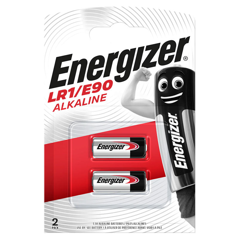 Energizer Alkaline LR1/E90 1.5V Security Batteries - 2 Pack