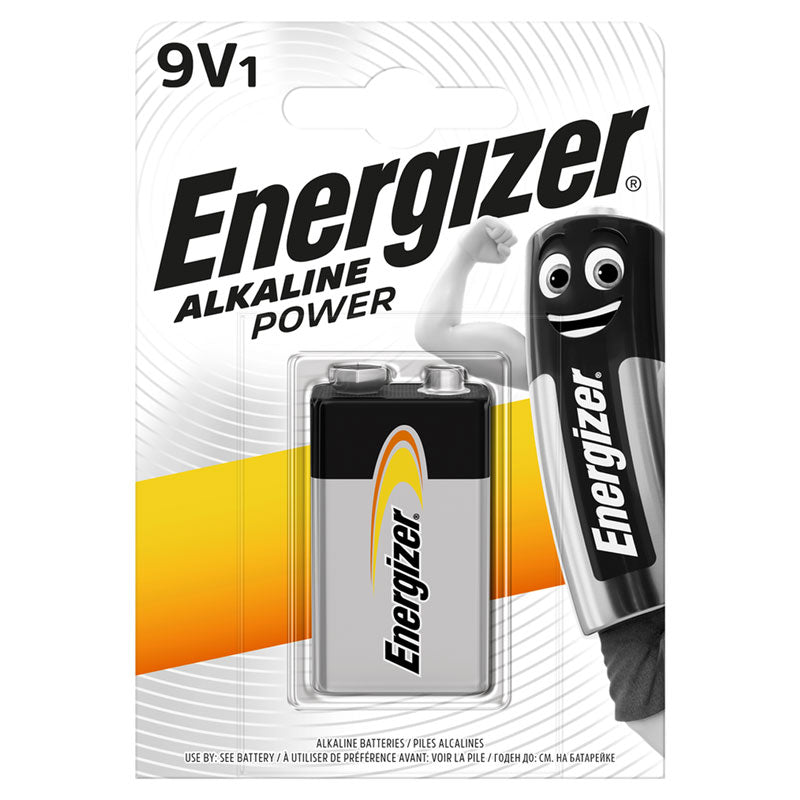 Energizer Alkaline Power 9V B1 Primary Battery