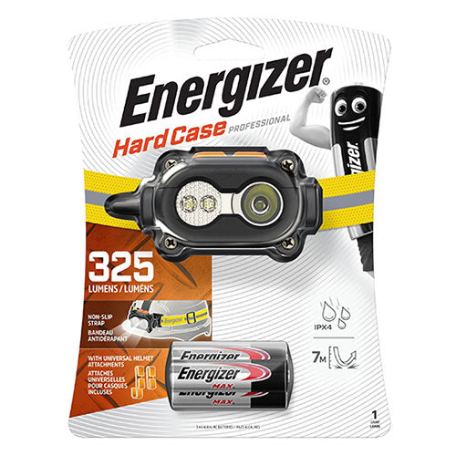 Energizer Headlight with Attachement 325 Lumens Hard Case PRO | BatteryDivision