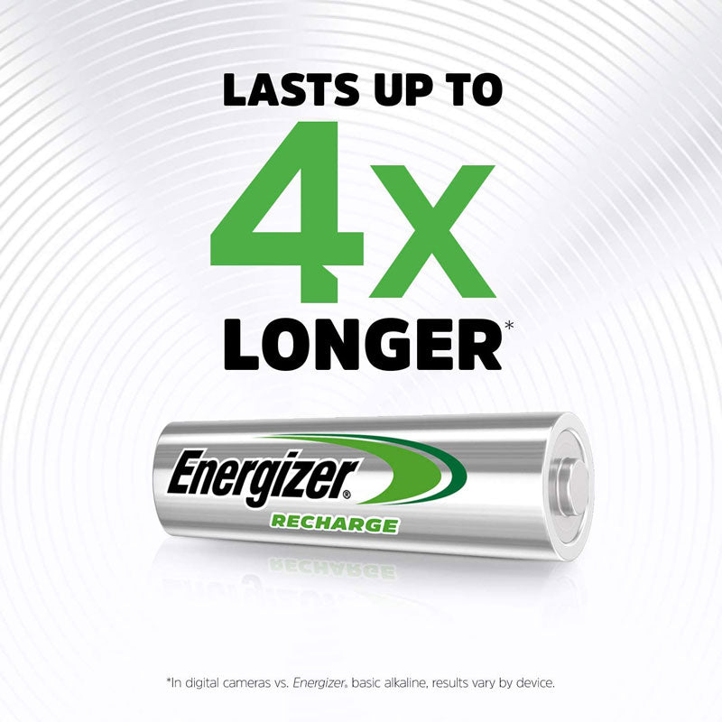 Energizer Rechargeable AA Batteries (8 Pack), Double A Batteries 