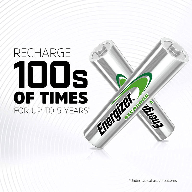 Energizer Recharge Extreme AAA HR03 800mAh 1.2V Rechargeable Batteries - 4 Pack