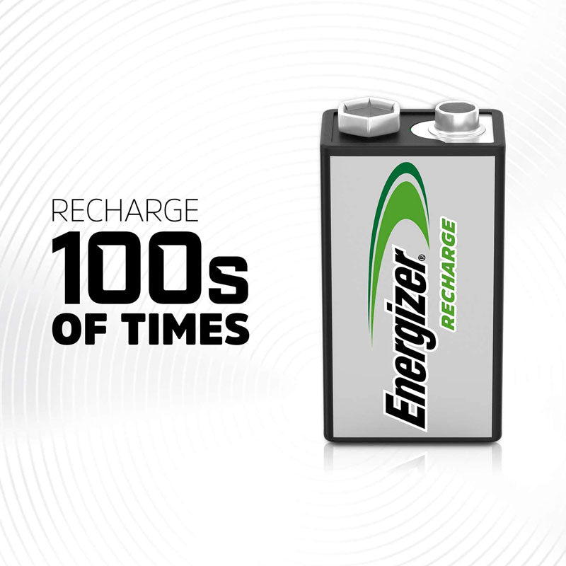 Energizer Recharge Power Plus 9V HR22 175mAh 1.2V B1 Rechargeable Battery