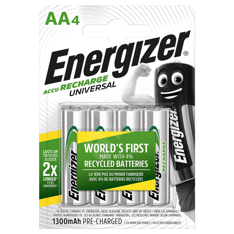 Basics 16-Pack AA Rechargeable Batteries, Recharge up to