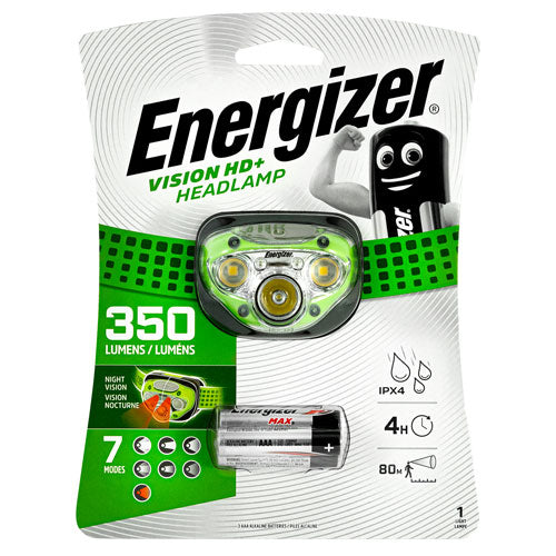 Energizer Vision HD+ 350 Lumens Headlamp | BatteryDivision