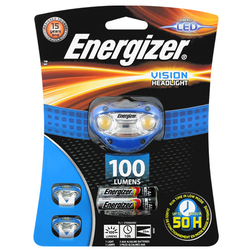 Energizer Vision 100 Lumens Headlight + 3AAA | BatteryDivision
