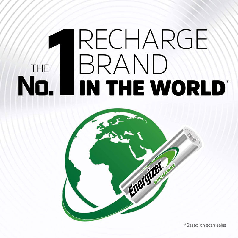 Energizer Recharge Power Plus C Size HR14 2500mAh 1.2V Rechargeable Batteries - 2 Pack