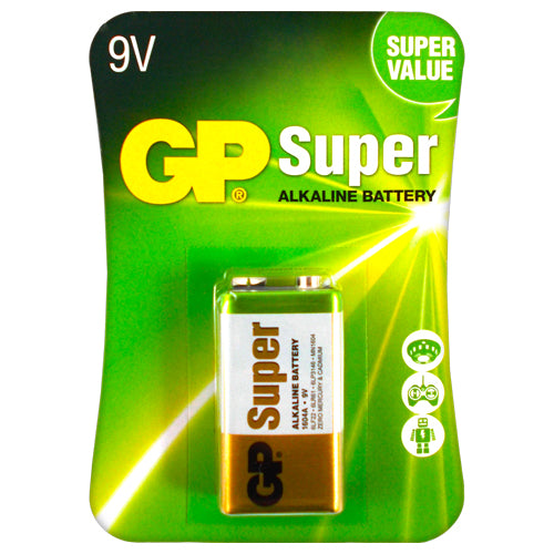 GP Alkaline Super 9V B1 Primary Battery