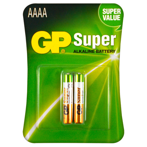 GP Alkaline Super AAAA Security Batteries - 2 Pack