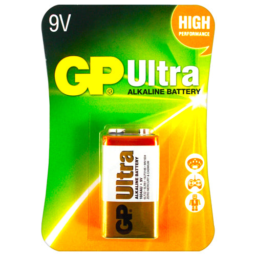 GP Alkaline Ultra 9V B1 Primary Battery