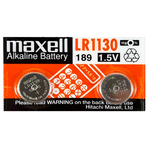 Maxell Alkaline LR1130 1.5V Electronics Batteries - 2 Pack