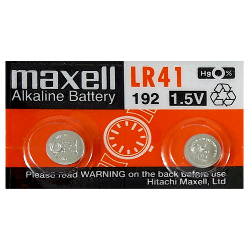 Maxell Alkaline LR41 1.5V Electronics Batteries - 2 Pack