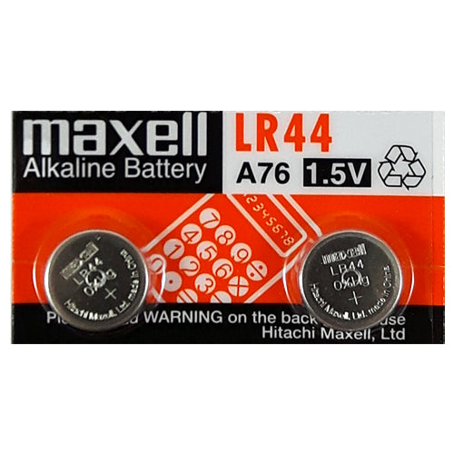Maxell Alkaline LR44 1.5V Electronics Batteries - 2 Pack
