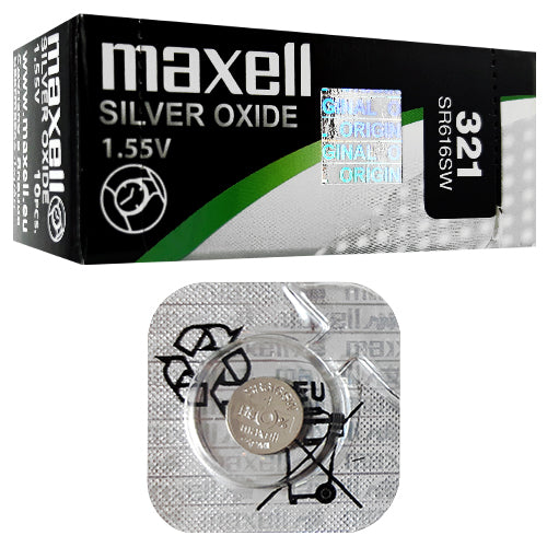 Maxell Silver Oxide 321 B1 Watch Battery