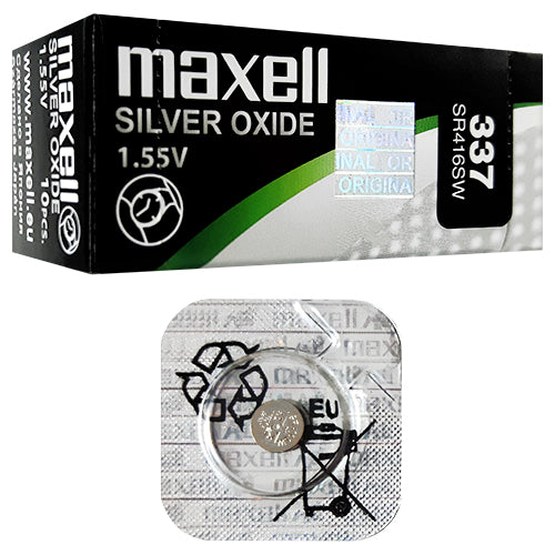 Maxell Silver Oxide 337 B1 Watch Battery