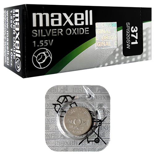 Maxell Silver Oxide 371 B1 Watch Battery