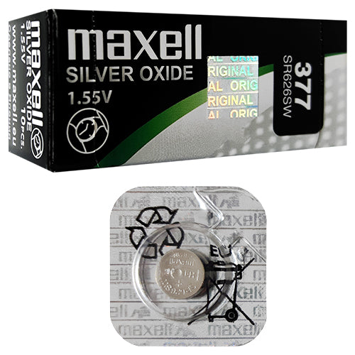 Maxell Silver Oxide 377 B1 Watch Battery