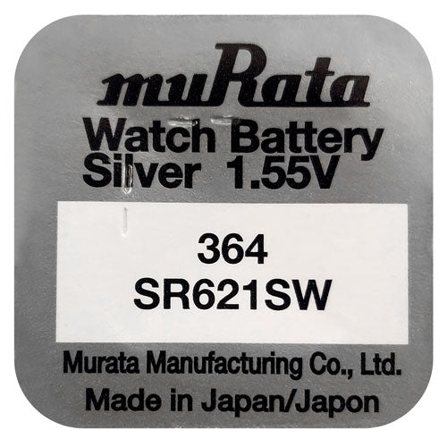 Murata Silver 364 B1 Watch Battery