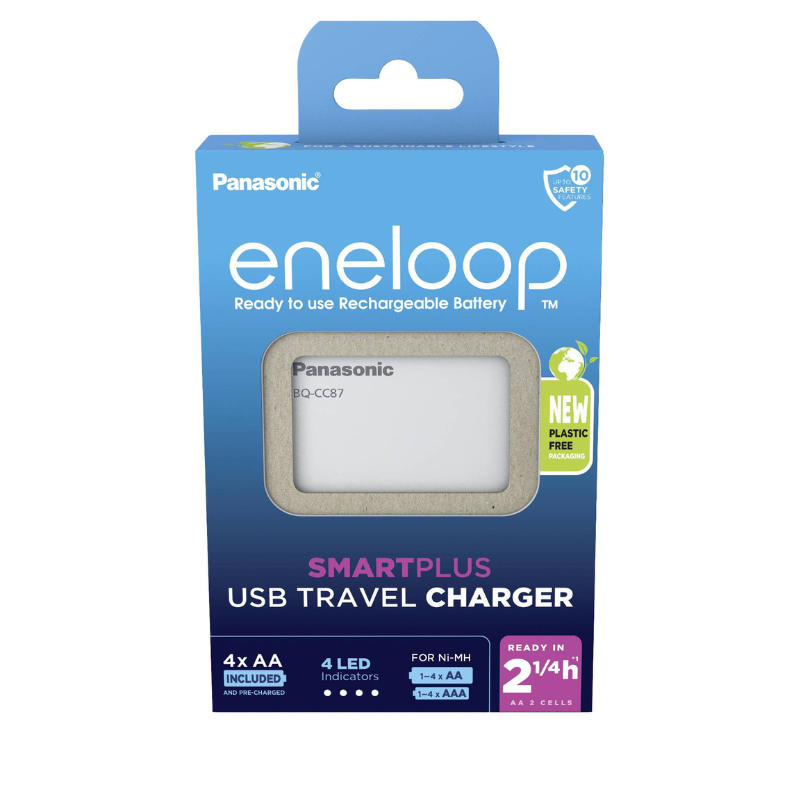 Panasonic Eneloop Smartplus USB Travel BQ-CC87 Charger