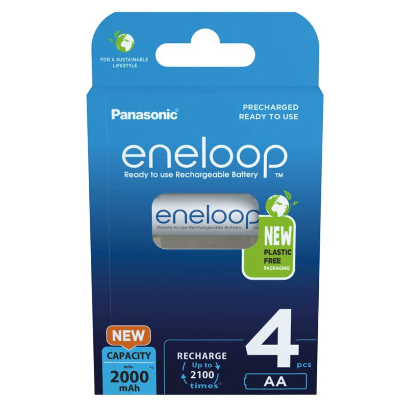 Panasonic Eneloop AA 2000mAh Rechargeable Batteries - 4 Pack