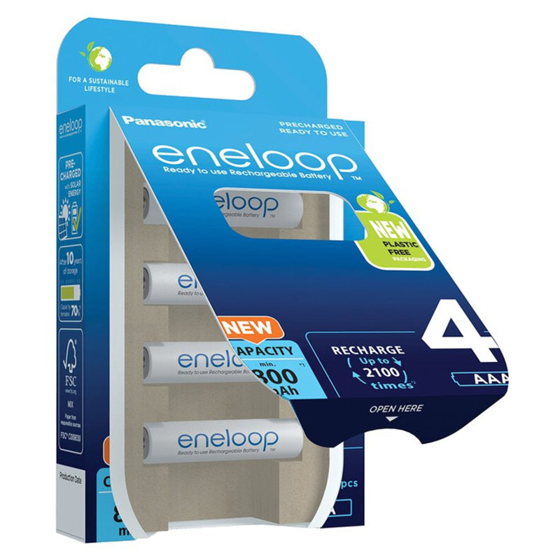 Panasonic Eneloop AAA 800mAh Rechargeable - 4 Pack 🔋 BatteryDivision