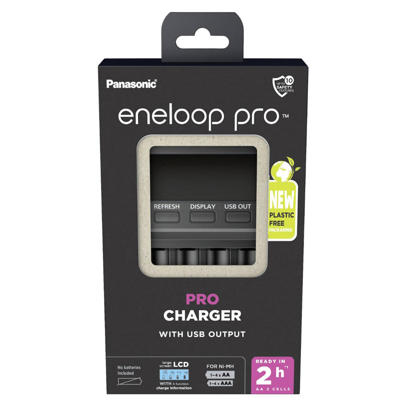 Chargeur Panasonic Eneloop Basic Charger BQ-CC51C avec 4 piles AA 2000mAh -  Bestpiles