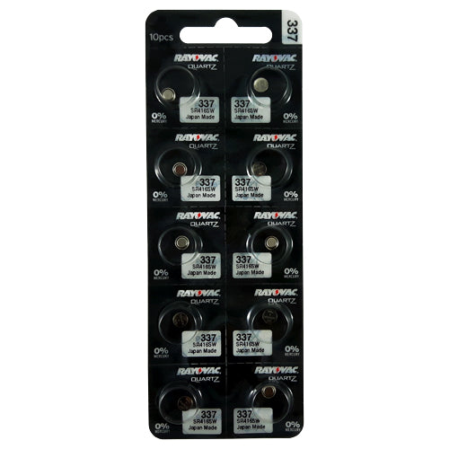 Rayovac 337 Silver Oxide battery 1.55V B1 Watch Battery