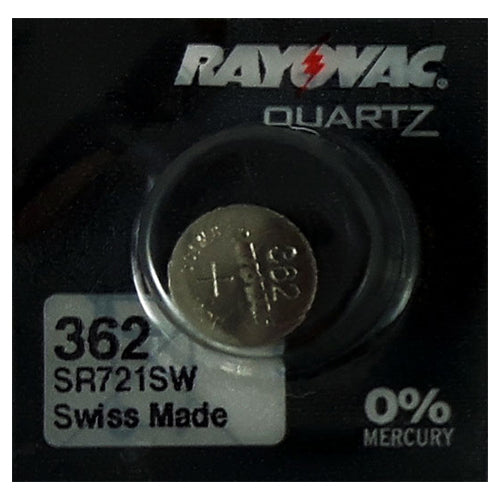 Rayovac 362 Silver Oxide battery 1.55V B1 Watch Battery