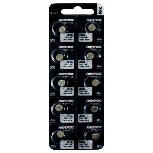 Rayovac 364 Silver Oxide battery 1.55V B1 Watch Battery