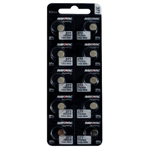 Rayovac Silver 377 B1 Watch Battery