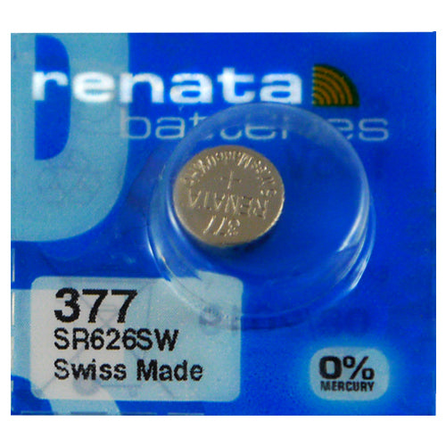 Renata Silver 377 B1 Watch Battery