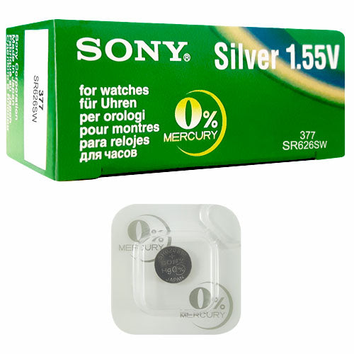 Sony Silver 377 B1 Watch Battery