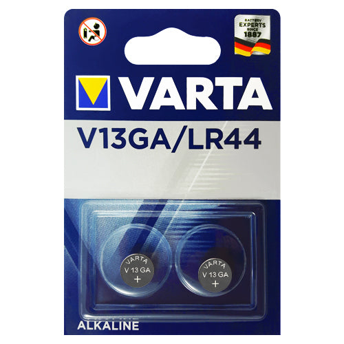 Varta Alkaline V13GA LR44 1.5V Electronics Batteries - 2 Pack