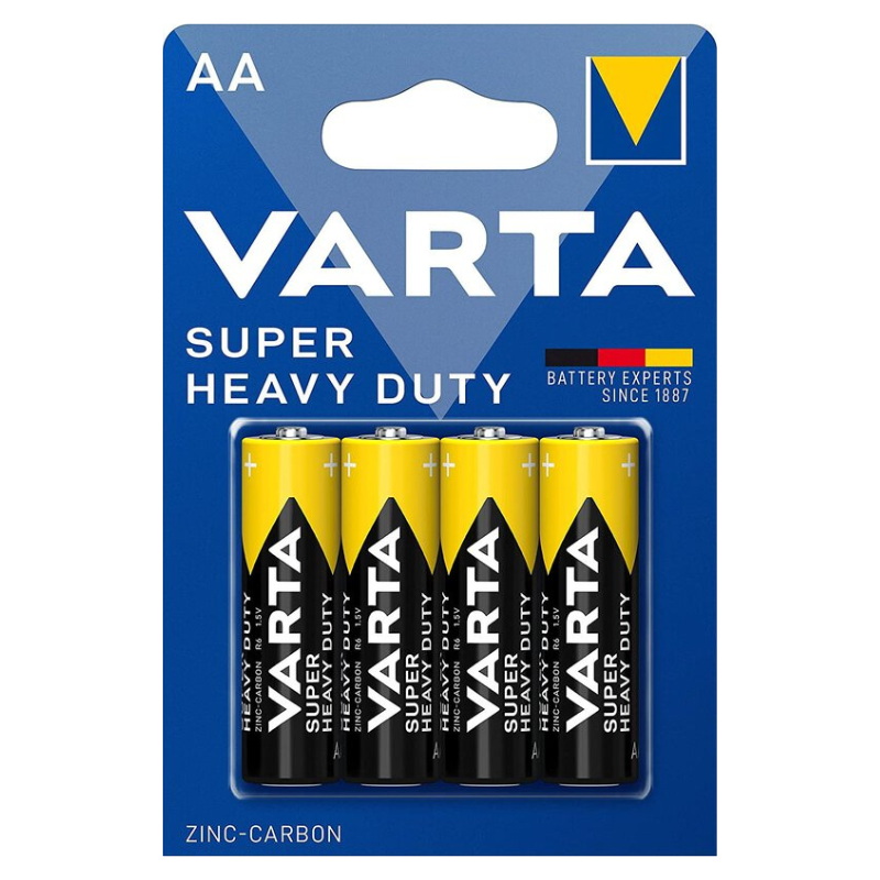 Varta Super Heavy Duty AA 2006 Primary Batteries - 4 Pack